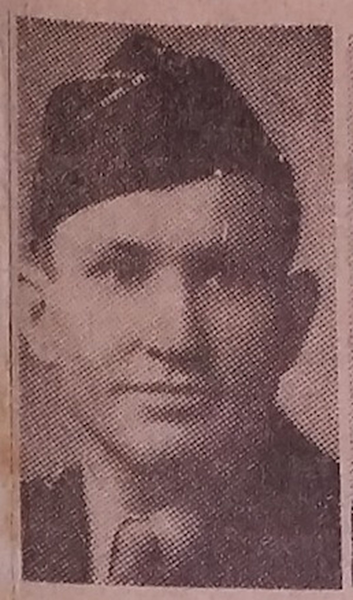 Before: 1940s serviceman on textured paper — faded print colorized